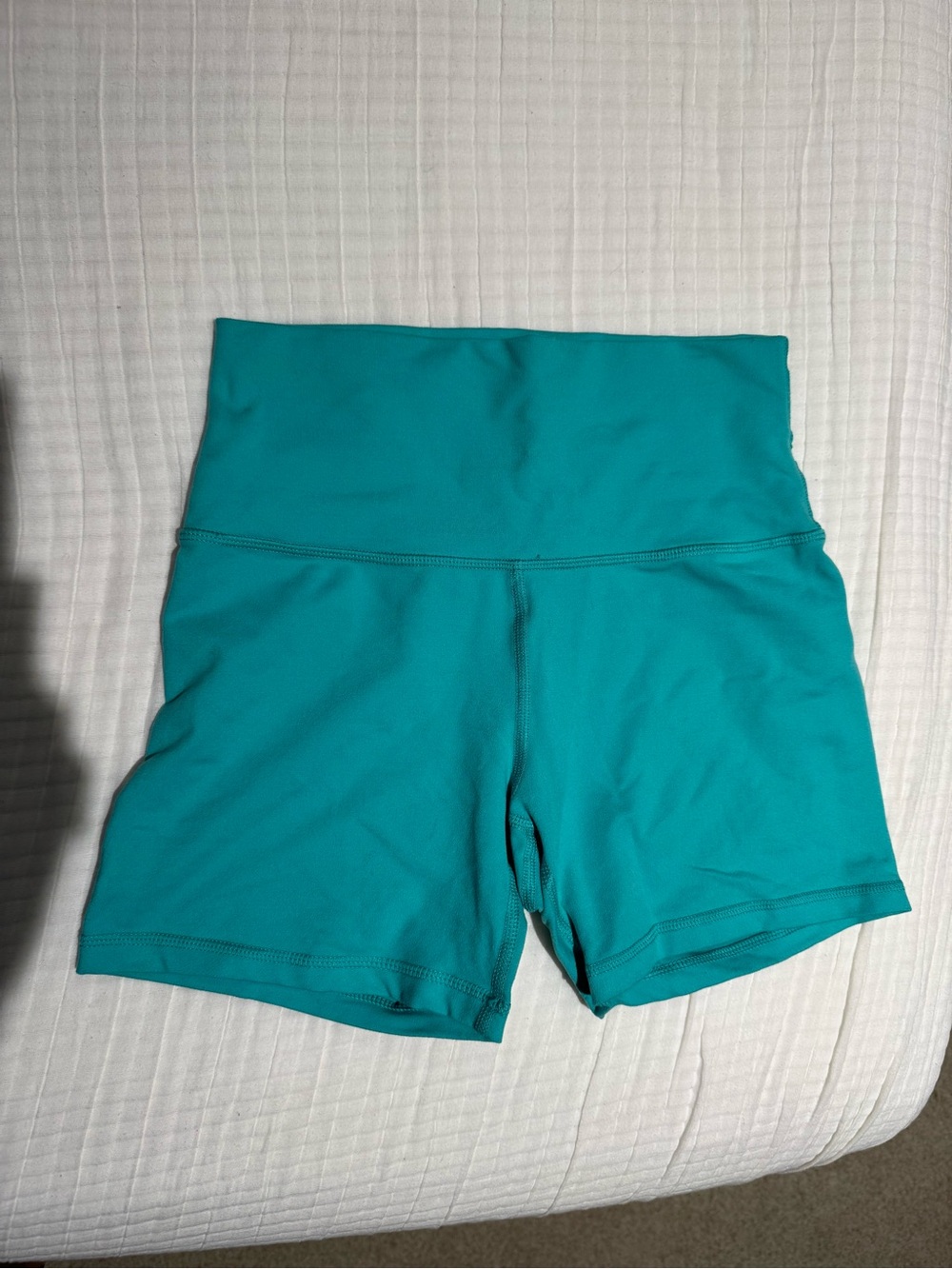aerie Teal High-Rise Athletic Shorts